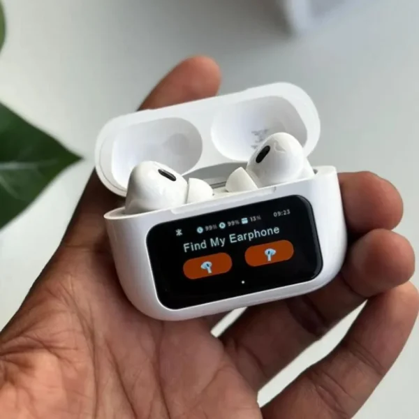 Airpods A9 Pro Earbuds 2024 TWS In-Ear Earbuds ANC/ENC Wireless Earphones LED Touch Screen Noise Cancelling LED Alarm Clock